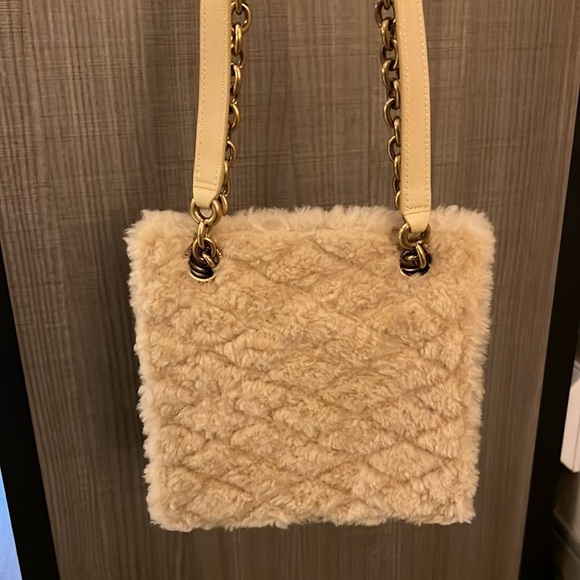 Saint Laurent Le Maillon Genuine Shearling Crossbody Bag NEW - Picture 13 of 13